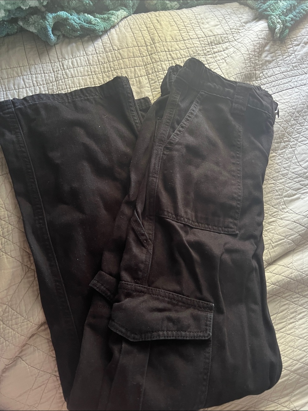 BDG Black Women's Cargo Pants with Utility Pockets
